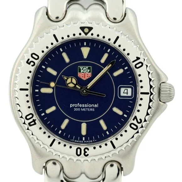 Tag Heuer 38mm Men's Professional SEL Blue Dial 200M Swiss Watch